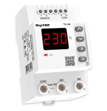 Промисловий терморегулятор 16А до 1000°С ТК-4К DigiTOP