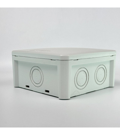 Розподільна коробка K115-1 (114х114х54) без отвору + лапки сірий IP66 СКІМ