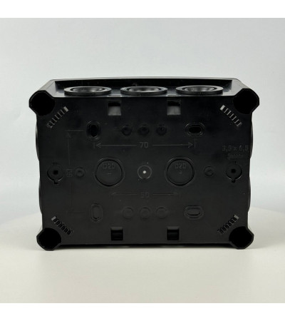 Розподільна коробка K160B (163х123х68) чорна IP66 СКІМ