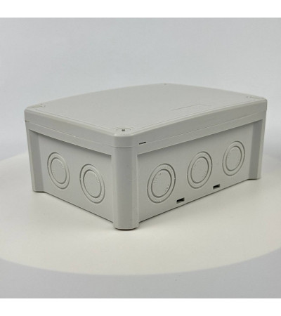 Розподільна коробка K160 (163x123x68) без отворів сіра IP67 СКІМ