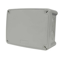 Коробка распределительная K160 (163х123х68) без отверстий серая IP67 СКИМ