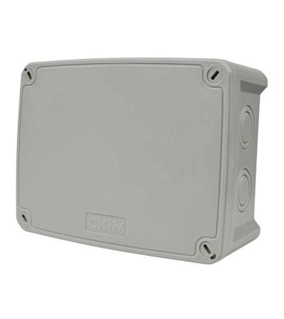 Розподільна коробка K160 (163x123x68) без отворів сіра IP67 СКІМ