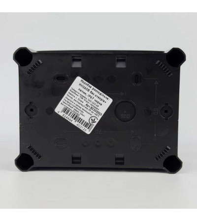 Коробка распределительная K160B (163х123х68) без отверстий черная IP67 СКИМ