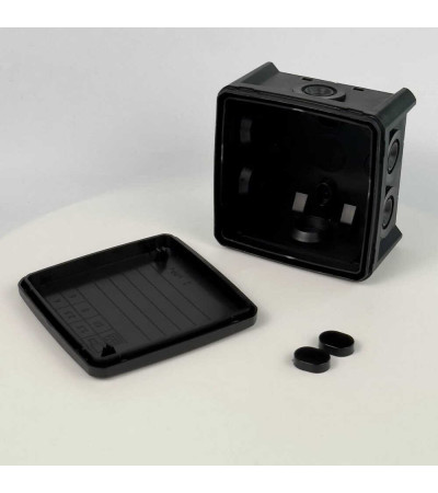 Розподільна коробка K85B-0 (88х88х52) чорна IP54 СКІМ