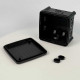 Розподільна коробка K85B-0 (88х88х52) чорна IP54 СКІМ