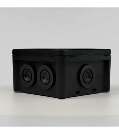 Розподільна коробка K85B-0 (88х88х52) чорна IP54 СКІМ