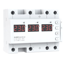 Реле напруги D6-50 red трифазне ZUBR