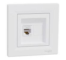 Розетка компьютерная RJ45 UTP КАТ 5Е Asfora белая Schneider Electric
