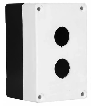 Корпус поста кнопочного 2 кнопки белый IP40 ENERGIO