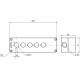Корпус поста кнопочного 5 кнопок белый IP40 ENERGIO