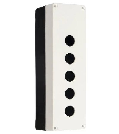 Корпус поста кнопочного 5 кнопок белый IP40 ENERGIO