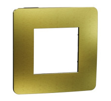 Рамка для кришки, Unica Studio Metal, 1-секційна, золота Schneider Electric