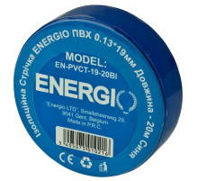 Ізоляційна стрічка ПВХ (0.13x19 мм 20 м) синя ENERGIO