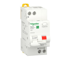 Диференціальний автоматичний вимикач RESI9 20А 30мA 1P+N 6кA крива С тип АС Schneider Electric