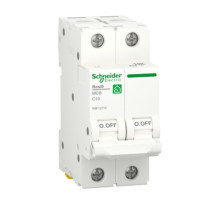 Автоматичний вимикач RESI9 10А 2P крива С 6кА Schneider Electric