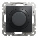 Димер для LED поворотный RC 3-370 Вт Sedna Design (черный) Schneider Electric
