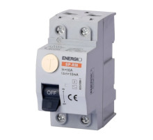 Електромеханічний ПЗВ SP-RM 2P 16А 10мА тип AC ENERGIO
