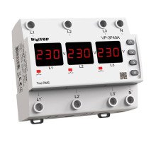 Трехфазное реле напряжения VP-3F40A M6R на DIN-рейку DigiTOP
