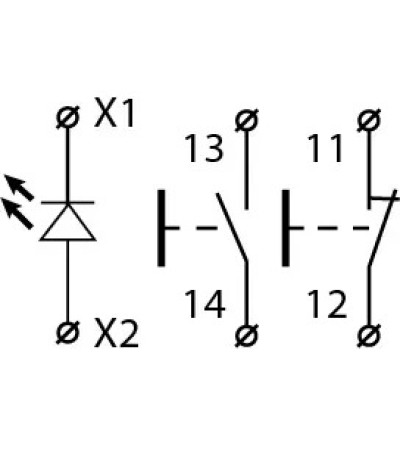 Пост кнопочный ПУСК-СТОП-Индикатор NO+NC XAL-D363 ENERGIO