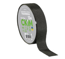 Тканинна ізоляційна стрічка (0.18х19мм 10м.) чорна СКІМ