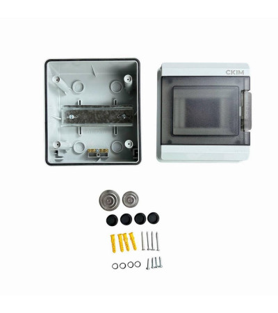 Пластиковий короб на 5 модулів накладний (91.5х143х159) IP65 СКІМ