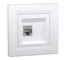 Розетка компьютерная RJ45 STP категория 5е Asfora белая Schneider Electric