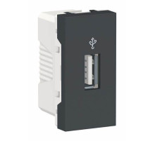 USB-коннектор 1 модуль (антрацит) Schneider Electric