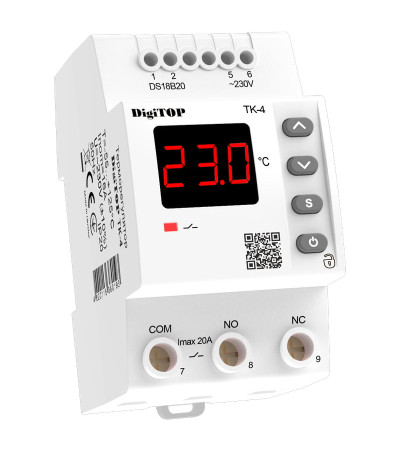 Терморегулятор ТК-4 16А DigiTop