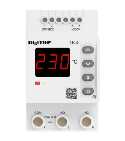 Терморегулятор ТК-4 16А DigiTop