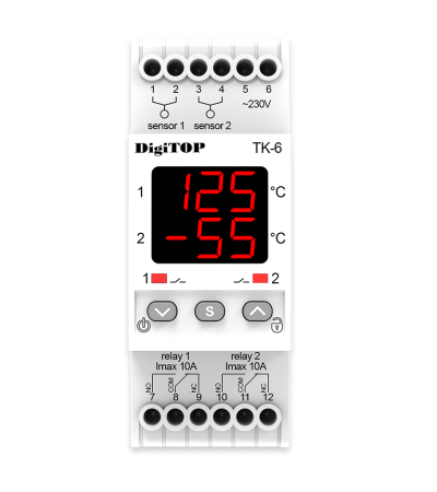 Терморегулятор ТК-6 6А DigiTop